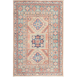 Rug Kazak Afghanistan 105x157 Grey-beige Sky Bl