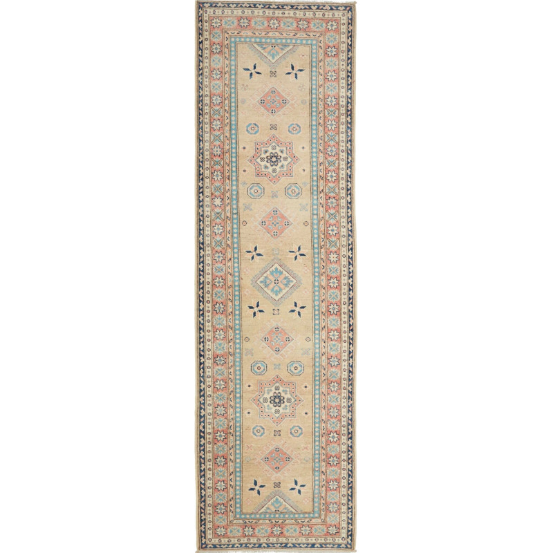 Rug Kazak Afghanistan 85x294 Beige