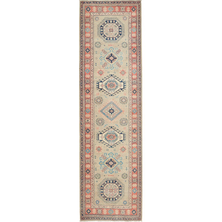 Rug Kazak Afghanistan 83x300 Beige Blue