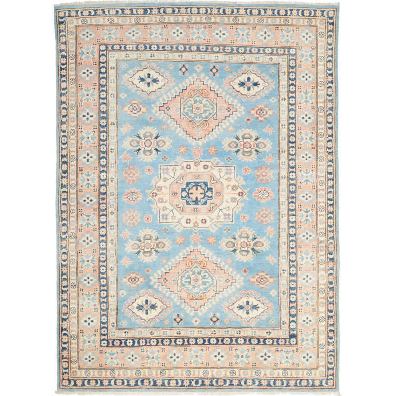 Rug Kazak Afghanistan 149x207 Sky Blue Peach Pi