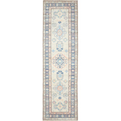 Rug Kazak Afghanistan 90x312 Beige Blue