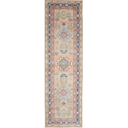 Rug Kazak Afghanistan 81x287 Beige Blue