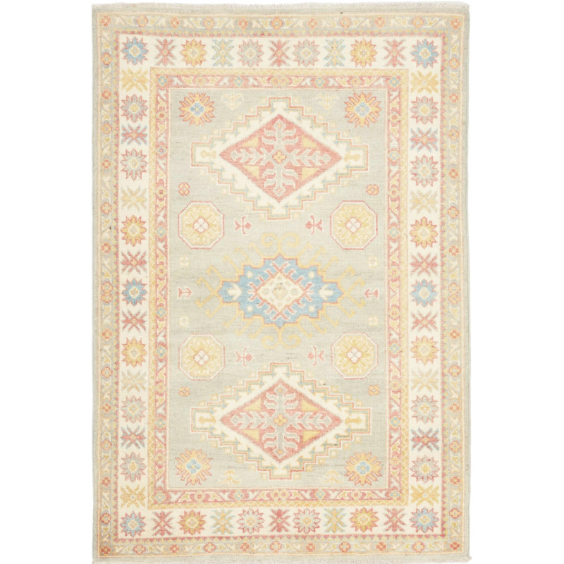 Rug Kazak Afghanistan 102x149 Muted Sage Green