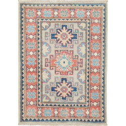Rug Kazak Afghanistan 64x88 Grey-beige Terracot