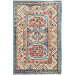 Rug Kazak Afghanistan 61x92 Sky Blue Terracotta