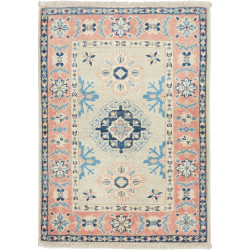 Rug Kazak Afghanistan 61x86 Cream Blue