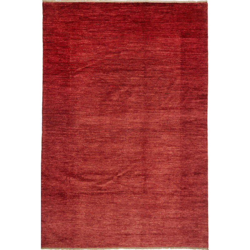 Tappeto Shayan Pakistan Tinta Unita Rosso Terracotta Vibrant