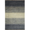 Tappeto Shayan Pakistan Astratto Blu Grigio Beige 198x299 Cm