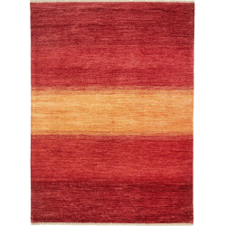 Tappeto Shayan Pakistan Astratto Rosso Arancio 150x204 Cm
