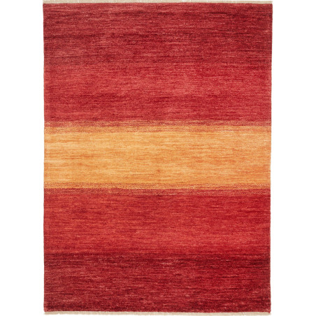 Tappeto Shayan Pakistan Astratto Rosso Arancio 150x204 Cm