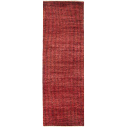 Tappeto Shayan Pakistan Geometrico Rosso Bordeaux 80x252 Cm