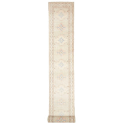 Rug Kazak Afghanistan 78x605 Cream Sky Blue