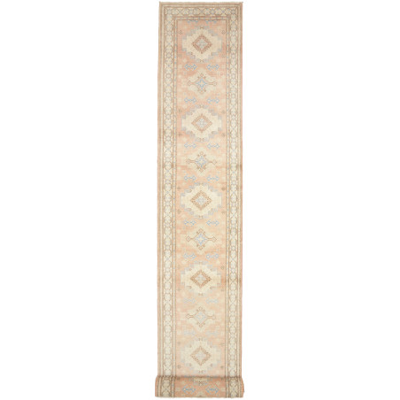 Rug Kazak Afghanistan 79x604 Peach Cream