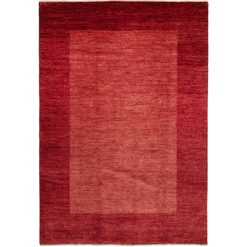 Tappeto Shayan Pakistan Tinta Unita Rosso Bordeaux 201x296 C