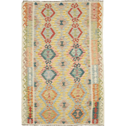 Tappeto Kilim Afghanistan Geometrico Multicolore Pastello Vi