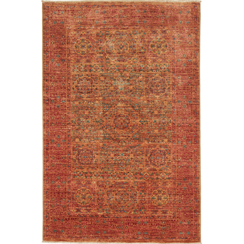 Tappeto Mamlouk Pakistan Astratto Terracotta 99x151 cm