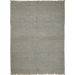 Tappeto Kilim Persia Tinta Unita Grigio Naturale 172x235 Cm