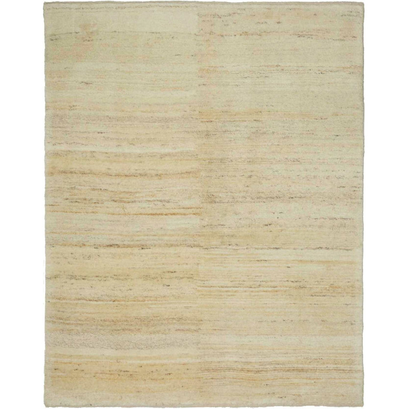 Tappeto Gabbeh Persia Astratto Crema Naturale 157x202 Cm