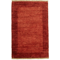 Tappeto Shayan Pakistan Geometrico Rosso Mattone Arancio 58x