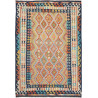Tappeto Kilim Afghanistan Geometrico Multicolore Vibrante 17
