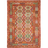 Tappeto Kilim Afghanistan Geometrico Arancio Policromo 201x2