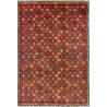 Tappeto Samarkand Pakistan Geometrico Rosso Multicolore 199x