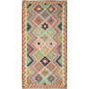Tappeto Kilim Afghanistan Geometrico Multicolore Pastello 10