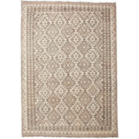 Tappeto Kilim Afghanistan Geometrico Beige Tortora 149x210 C