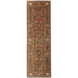 Tappeto Zigler Fine Pakistan Floreale Marrone Arancio 80x257