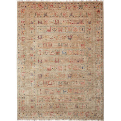 Tappeto Rubin Pakistan Astratto Beige Multicolore Tenue 204x