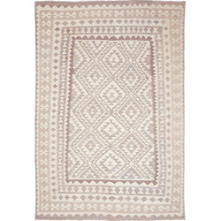 Tappeto Kilim Afghanistan Geometrico Beige Marrone Chiaro 19