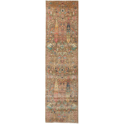Tappeto Shahi Fine Pakistan Geometrico Verde Oliva Marrone 8