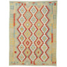 Tappeto Kilim Afghanistan Geometrico Azzurro Rosso 149x201 C