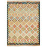 Tappeto Kilim Afghanistan Geometrico Multicolore Blu 146x202