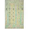 Tappeto Kilim Afghanistan Geometrico Azzurro Giallo 199x307